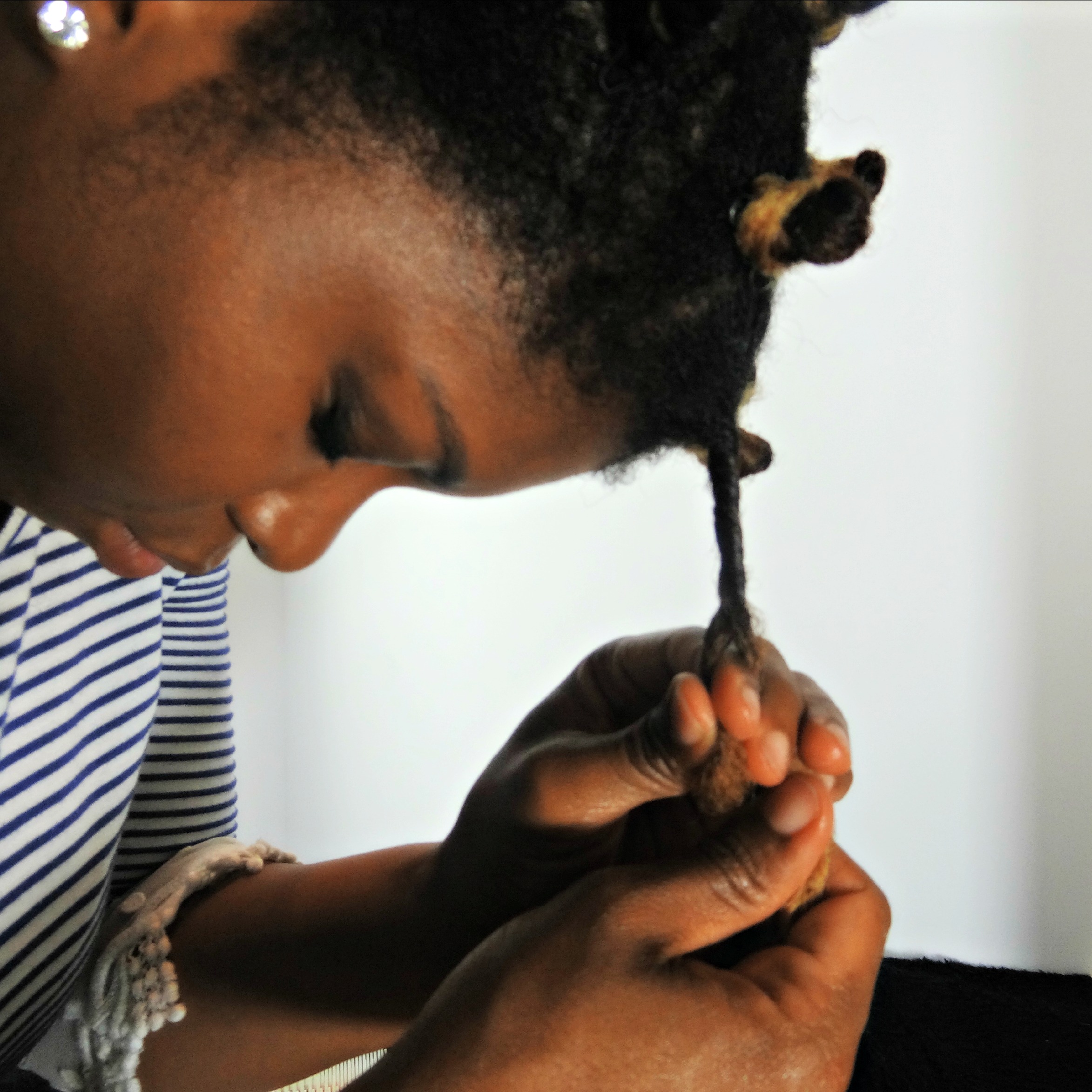 Curls Bantu Knot on 4c Hair 4