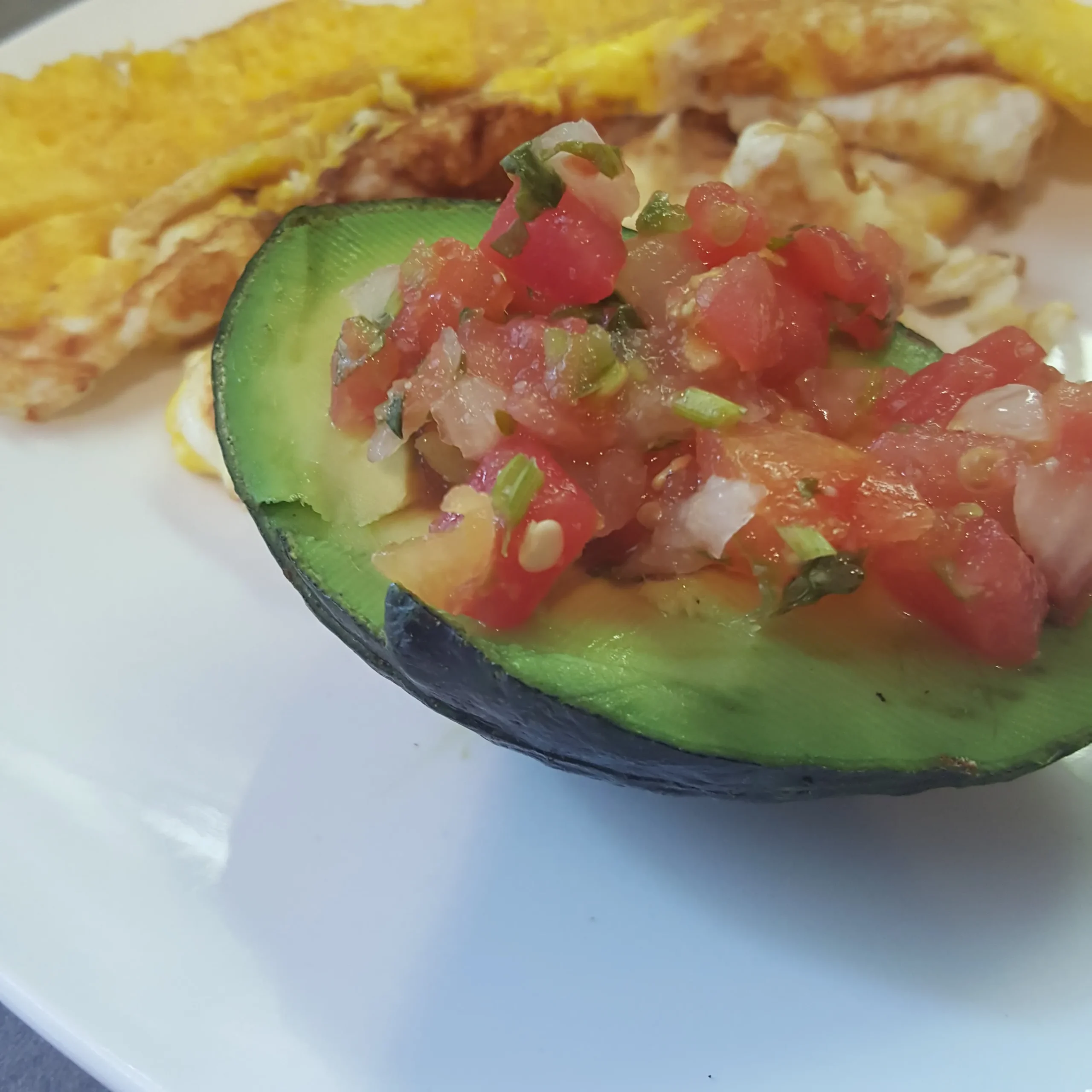 avocados breakfast and with salsa