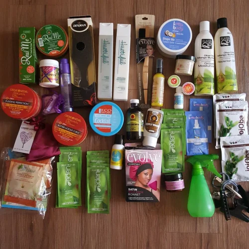 Natural Hair Fall Product Stash